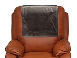 Rolendo Genuine Leather Recliner Chair Headrest Cover, Furniture Protector, Loveseat Theater Seat Co