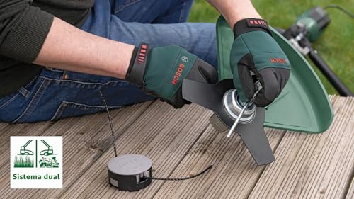 Miniatura 4 de Bosch Afs 23-37 - Desbrozadora Cuchilla De 3 Hojas, 3 Hilos De Corte, Empuñadura Adicional, Caperuza En Caja De Cartón, Doble Sistema De Corte