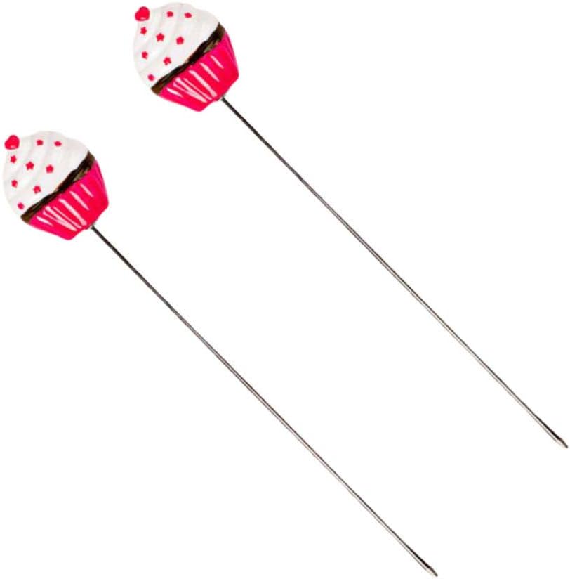 Hemoton 2pcs Stainless Steel Cake Tester Love Dot Pattern Essential Baking Tool for Muffins and Bread Testing Easy to Use and Clean for Home Bakers