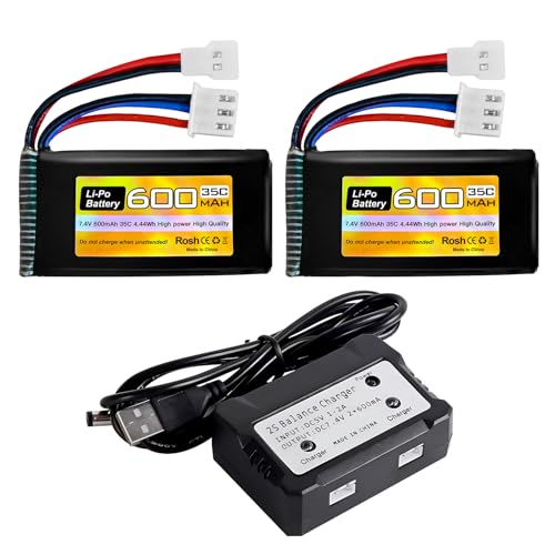 Batería Lipo 2S 7.4V para ampliar el tiempo de juego en camiones FCX24