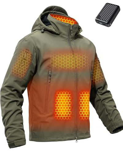 Men Heated Graphene Jacket 12v Battery Pack Included Outdoor Work Research...