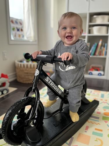 Image of Strider Sport 2-in-1 Rocking Bike, Ages 6 Months-4 Years, Black