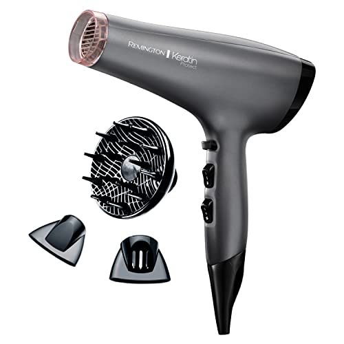 Remington Keratin Protect Hair Dryer, 2200W Fast-Drying, Ionic, AC8008