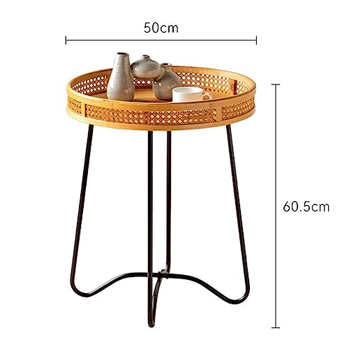 Table d'appoint ronde pour petits espaces : optimisez votre salon avec style - 4