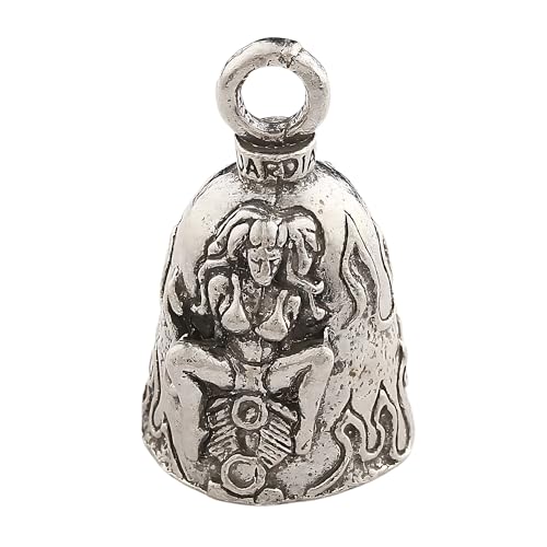 Image of Guardian Bell Good Luck Bell w /Keyring & Black Velvet Bag | Motorcycle Bell | Lead-Free Pewter | Made in USA