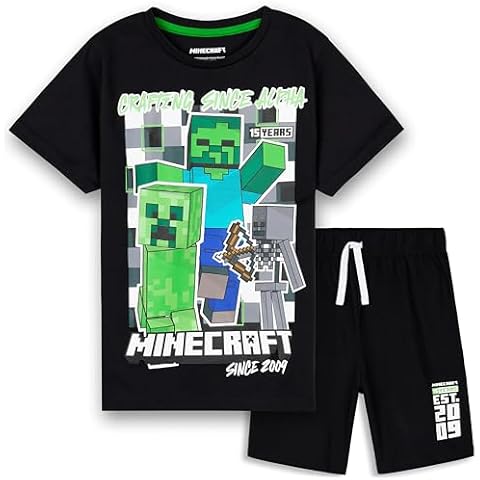 Pyjama Short Minecraft Garçon Cover