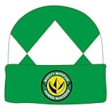 Power Rangers Costume Beanie Hat (Green Ranger), One Size