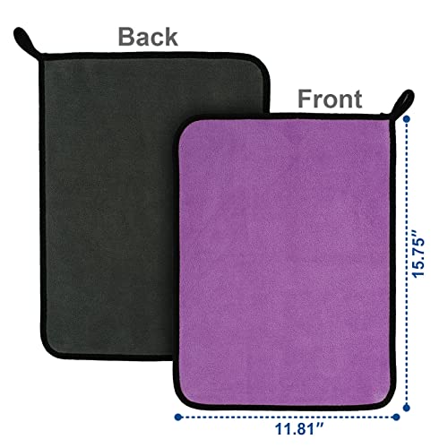 Microfiber Cleaning Cloth For Cars - 8 Pack (15.8"X11.8") Microfiber Towels 500 Gsm For Cars Ultra Absorbent & Soft | Multi-Color Lint Free Rags For Car Motor Cleaning Detailing Polishing Drying #TOP2