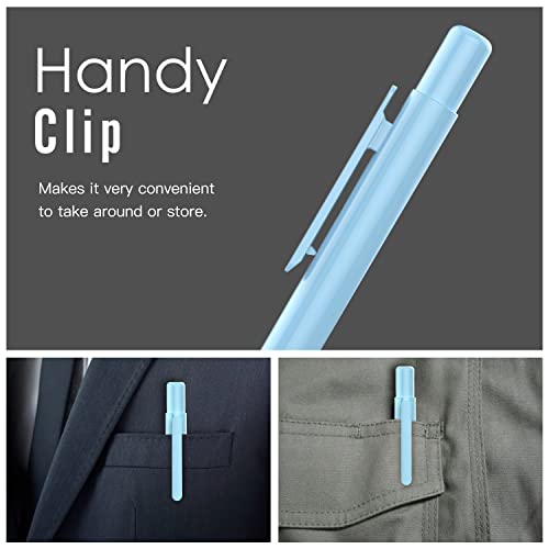 Image of MoKo Holder Case Fit Apple Pencil 1st Gen, Retractable Tip Cap Fit New iPad 10th Gen 2022, iPad 9th Gen 2021, iPad 8th Gen 2020, iPad 6th 9.7 2018, iPad Mini 5th Gen Pencil Case Pencil, Sky Blue | Retractable, Protective Sleeve Skin Cover, Sturdy Clip