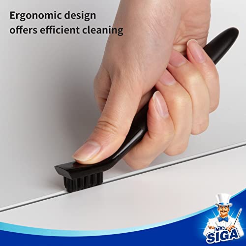 MR.SIGA Grout Cleaner Brush Set, Detail Cleaning Brush Set for Tiles, Sinks, Drains, Grout Brush for Edge, Crevice Cleaning by MR.SIGA - Image 6