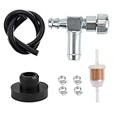CDZWJ Fuel Tank Shut Off Valve+Fuel gas Tank Grommet+fuel filter for Craftsman Generac Portable Generator, Lawn Mower, Snow Blower 33/64' Fuel Tank Hole
