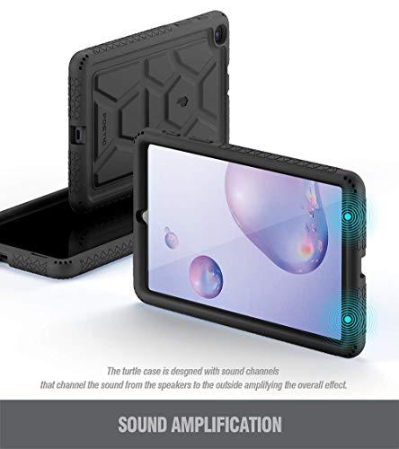 Poetic Turtleskin Series Designed For Samsung Galaxy Tab A 8.4 2020 Tablet Case, Model Sm-T307, Heavy Duty Shockproof Kids Friendly Silicone Case Cover, Black #TOP5