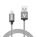 iOrange-E Lightning USB & Data Sync Braided Cable for iPhone 6 6 Plus 5S 5C 5, iPad Air, iPad 4th Gen, iPad Mini, iPad Mini with Retina Display, iPod Touch 5th Gene and iPod Nano 7th Gen - Grey