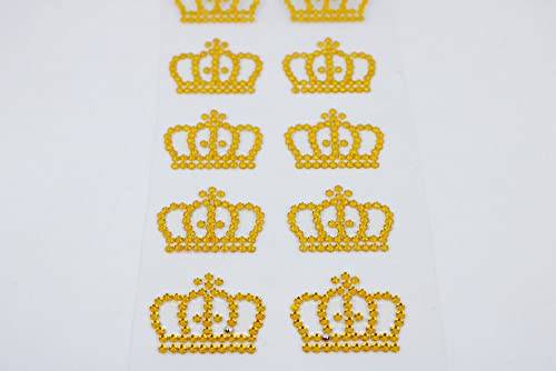 Adesivo Pet - Cartela de Adesivo Coroa Dourada