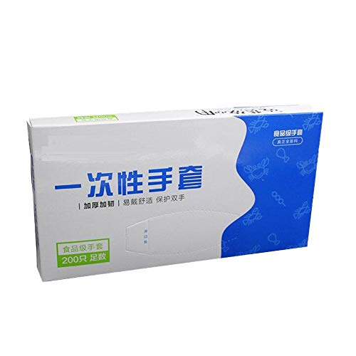 Preisvergleich Produktbild lhmlyl Einmalhandschuhe Schwar200 / 500 PCS Box Einweg Vinylhandschuh Multifunktions Transparent Dünn Wasserdicht Für Hausarbeiten Saubere Küchenbackhandschuhe-500PC_China