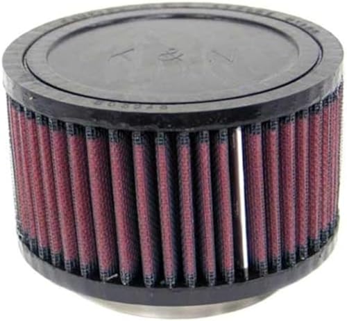 Image of K&N High-Flow Original Lifetime Universal Clamp-On Air Filter: High Performance, Premium, Washable: Flange Diameter: 3 In, Filter Height: 3 In, Flange Length: 0.625 In, Shape: Round, RU-2420