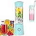 Portable Mixeur Juice Blender, Milk-Shake, Jus de Fruits et Légumes,Mixer,480ml, Sans BPA,Mini USB Blender des Smoothies,100W,pour Sport et Voyage Maison,Noël Cadeaux Femme Homme