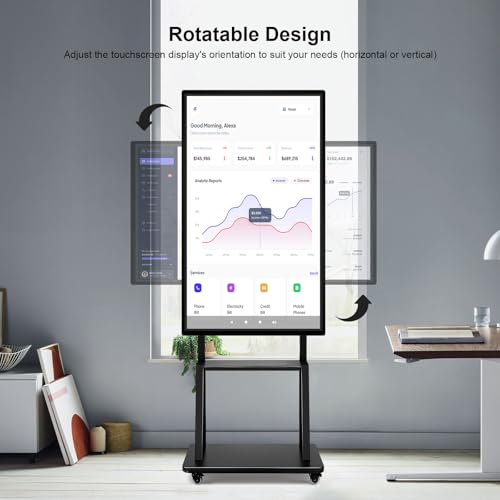 Image of 49 inch Smart Board, Digital Whiteboard Electronic Interactive for Classroom Office Home, Screen Mirroring from Android & iOS for Presention Annotation Live Streaming (49 inch)