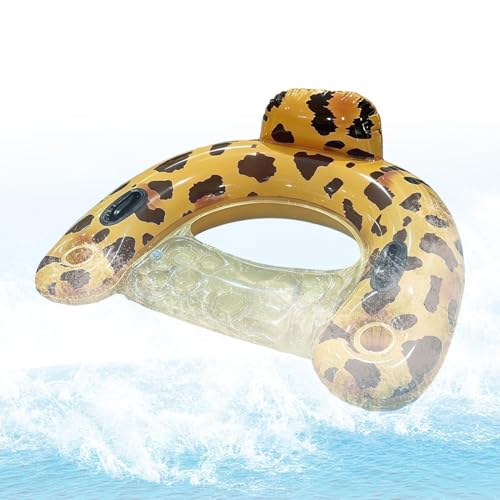 Chaise Longue Gonflable Adultes pour Piscine et Lac avec Porte-Gobelet