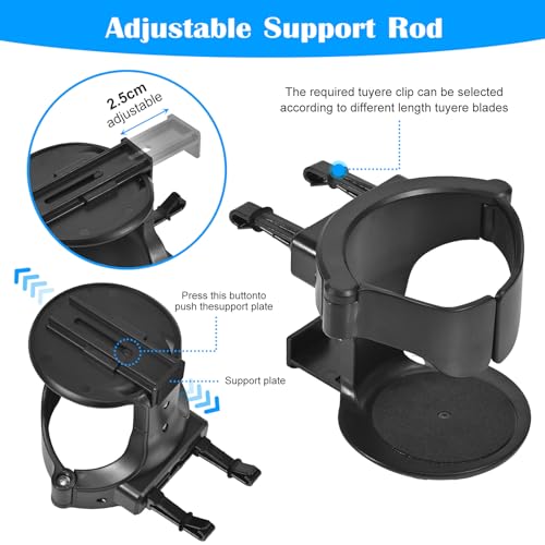 Peevisap 2 Stück Getränkehalter Auto, Becherhalter Auto, Getränke Halter Auto, Flaschenhalter Auto, Mit Auto Belüftungs Clips, Für Kaffeebecher Und Getränkedose