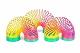 STUWU 3er Set Regenbogenspirale Treppenläufer – Laufeder Springspirale bunt – Kultspielzeug Spirale Treppe – Geschenk Set Kinder ca. 7,5 cm