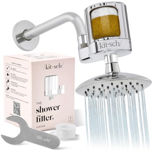 Kitsch Shower Filter Head for Hard Water | Filtered Shower Head...