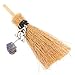 KALLORY 1pc Mini Broom Cosplay Witch Broomstick Broom Pendent Halloween Witches Broom Wizard Flying Broom Photo Prop Cosplay Outfits Costume Ball Supply Child Wood Artificial Small Broom