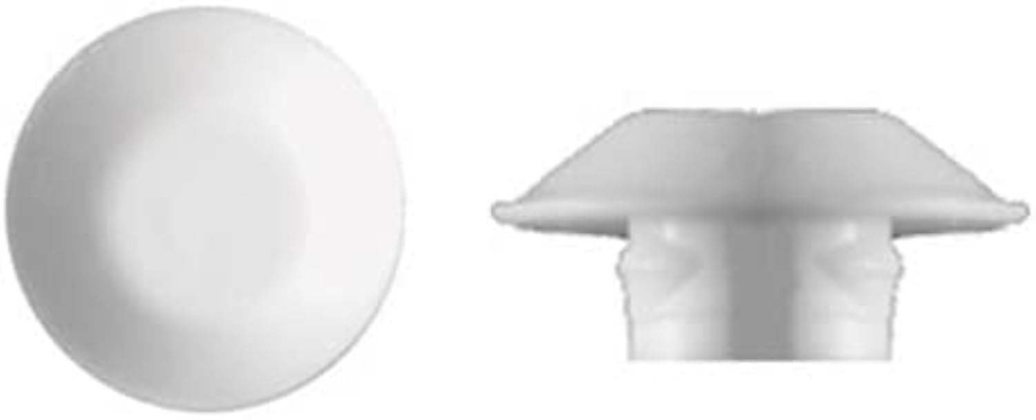 Bouchon de chasse plastique blanc 1/2" pour stopper les odeurs de canalisation - 50 pcs