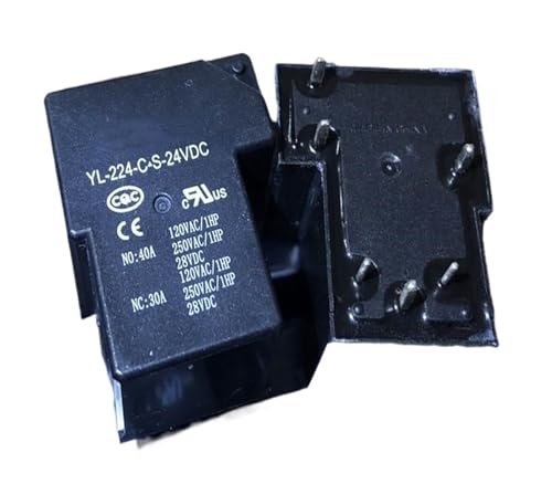 Relé de 6 pines T90-1C-6P-24V-40A para solucionar fallos de encendido y sobrecargas en 24V