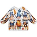 JUMBEAR Batas de arte de gnomo para niños, impermeables, para cenar, jugar, pintar para niños de 2 a 6 años, a, S: 17.7×14.2in