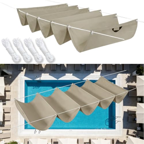 Voile d'ombrage rétractable pour stopper la chaleur sur la terrasse