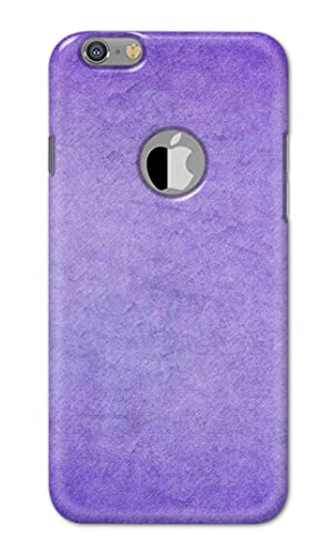 Image of Plain Purple Hard Back Case Cover for Apple iPhone 6 Logo (4.7 inch) / iPhone 6S Logo (4.7 inch) Back Cover -(J5) VNS2226