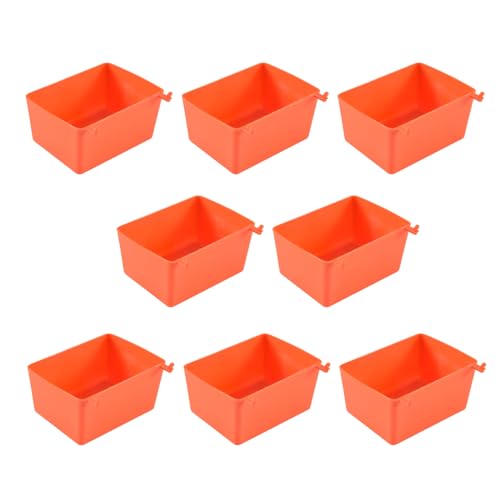 Quystetes Kit de 8 Compartimentos de Tablero de Clavijas, Piezas de Tablero de Clavijas, Accesorios de Tablero de Clavijas, Compartimentos de Banco de Trabajo para Organizar Hardware (Rojo)