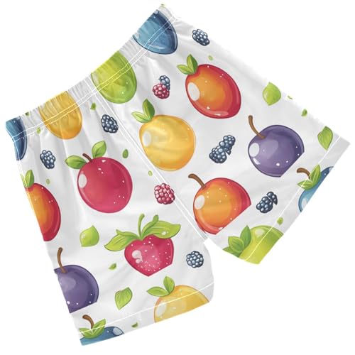 Pigsaly Boys' Swim Board Shorts Cute Peach Blueberry Pear Mango Gummy Jelly Candy Boy's Swim Trunks Kids Swimwear S2