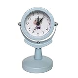 Diseño retro clásico: reloj de alarma de campana doble vintage, estilo retro que lo remonta a los 219, hermoso aspecto, mano de obra de muy alta calidad y siempre funciona con precisión. Con la unidad de cuarzo de alta calidad, el funcionamiento es siempre preciso.