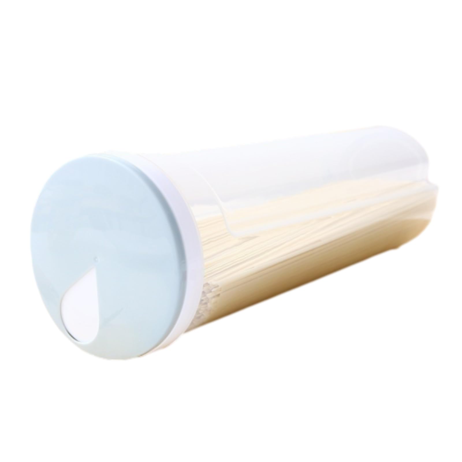 Moedweuo Spaghetti Storage Container with Rotating Lid, Pasta Dispenser Jar