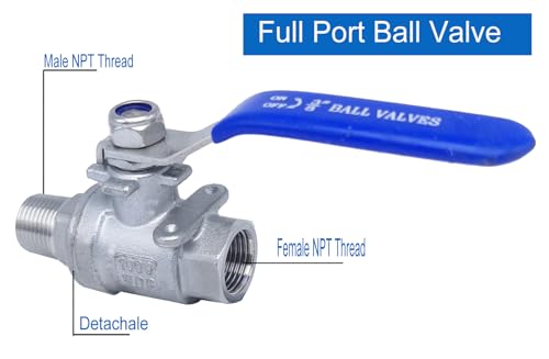 Válvula de bola NPT de 1/4 de puerto completo para automatización de riego y proyectos del hogar 7