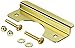 Don-Jo OSLP-207 12 Gauge Steel Short Type Latch Protector, Brass Plated, 2-5/8" Width x 7" Height, for Outswinging Doors (Pack of 10)