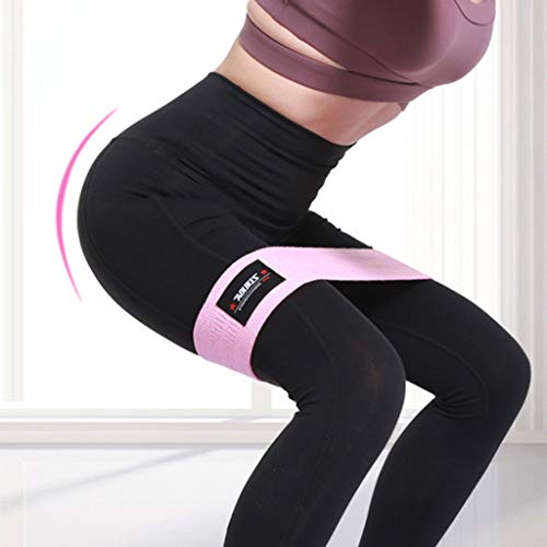 CapsA Hip Booty Exercise Bands Resistance Bands for Legs and Butt, Glutes, Thigh Non-Slip Bands Sports Yoga Latex Stretching Wide Workout Bands (Mint Green, 74cm)