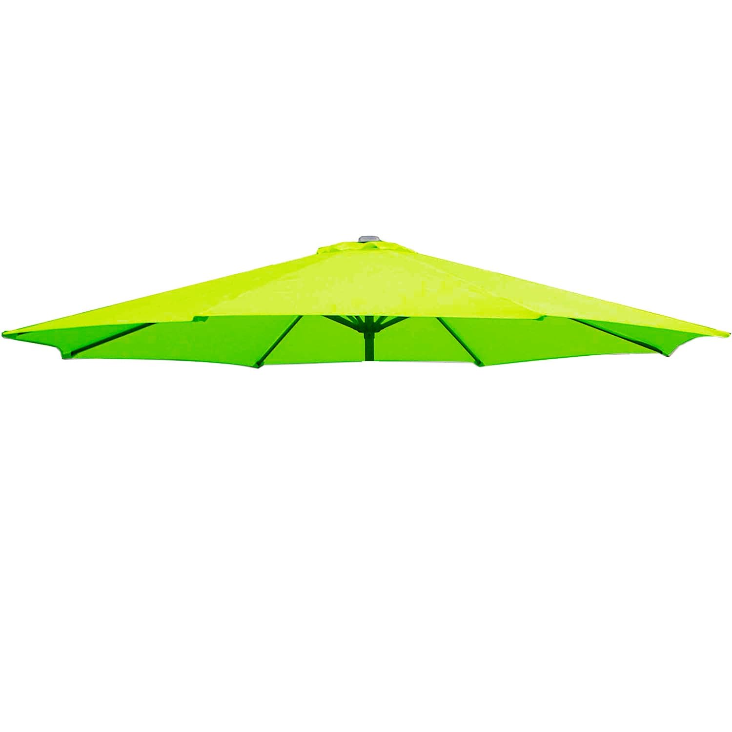 Lonsy 6/8 Arms Replacement Fabric Garden Parasol Canopy Cover 2/2.7/3M,Parasol Fabric Cloth,Waterproof/Grass Green/2M-(6 Ribs)