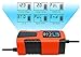 Foxsur Automatic Car Battery Charger 6V/12V 2Amp with LCD Display Intelligent Battery Charger/Maintainer for Car Lawn Mower Motorcycle SUV ATV Marine Sealed Lead Acid Battery AGM etc.., Red