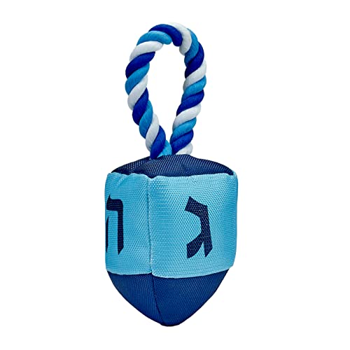Rite Lite Dreidel Dog Toy - Chewdaica Oxford Material Hanukkah Gifts for Dog Owners, Judaica Jewish Holiday Party Favors Chanukah Accessories Décor