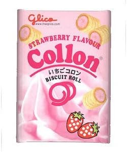"Collon" Biscuit Roll Strawberry Flavour 54g By Gligo