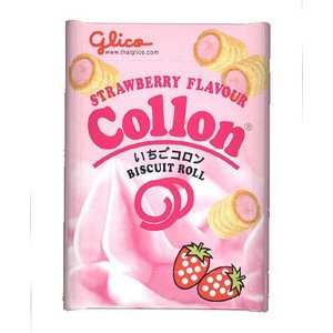 "Collon" Biscuit Roll Strawberry Flavour 54g By Gligo