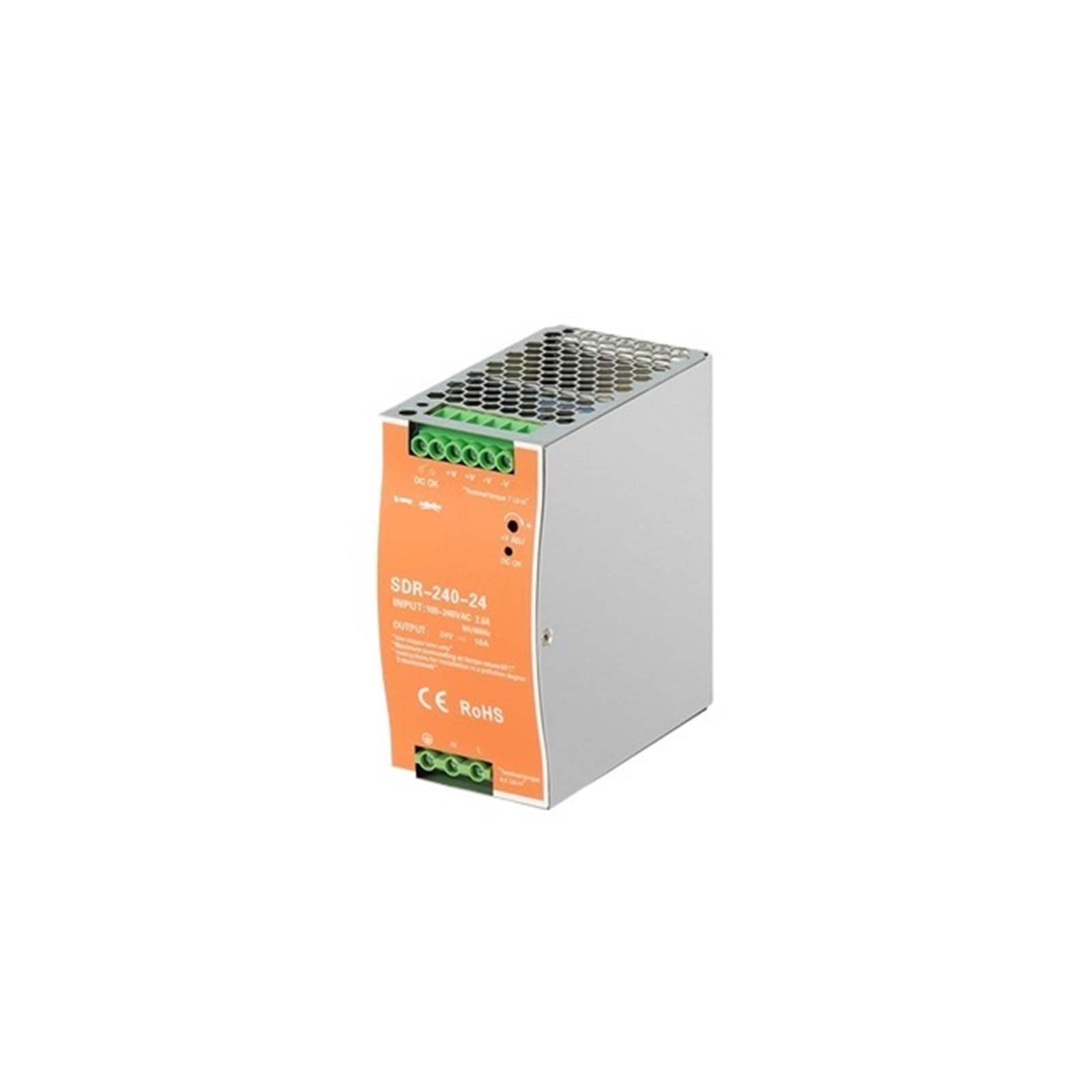 NVSFZGIYG SDR-75W/120W/240W Switching Power Supply 220V to 24V Rail Type 12v48v DC Voltage Regulated EDR Transformer(SDR-240W-48V 5A)