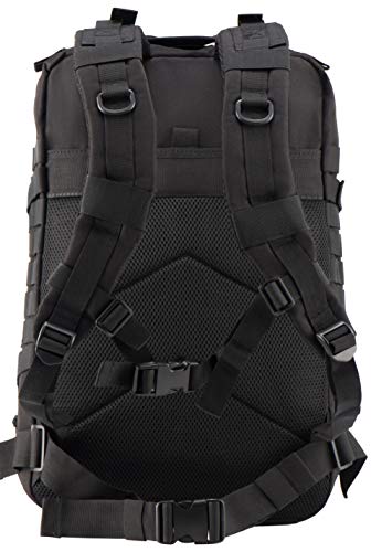 Luckin Packin Mochila tática militar, bolsa Molle, pacote de mochila, 45 L grande