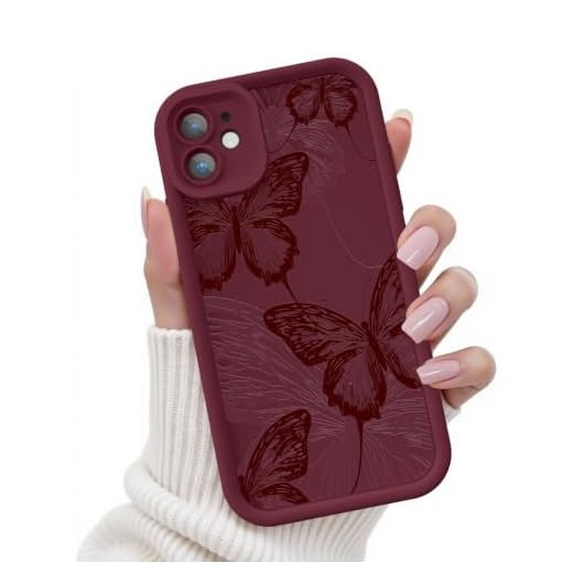 FUXICASE Case for iPhone 11, Silicone Shockproof Cover Women