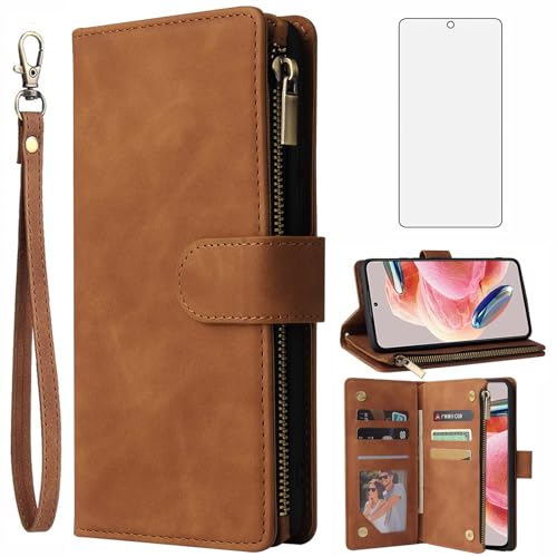 Étui Xiaomi Redmi Note 12 4G Asuwish en cuir avec protège-écran