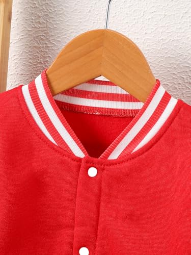 Kids 2 Piece Outfit Baseball Jacket and Pants Set Toddler Boys Girls Sportswear Tracksuit Casual Clothing Spring Fall3