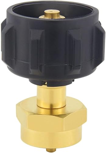 Miniatura 5 de Joywayus QCC1 - Válvula reguladora de tanque de 1 libra, adaptador de recarga de propano para exteriores, kit de barbacoa para exteriores, se adapta